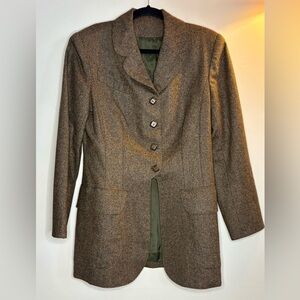Vintage Brown Equestrian Blazer Riding Coat Size Small from The Limited